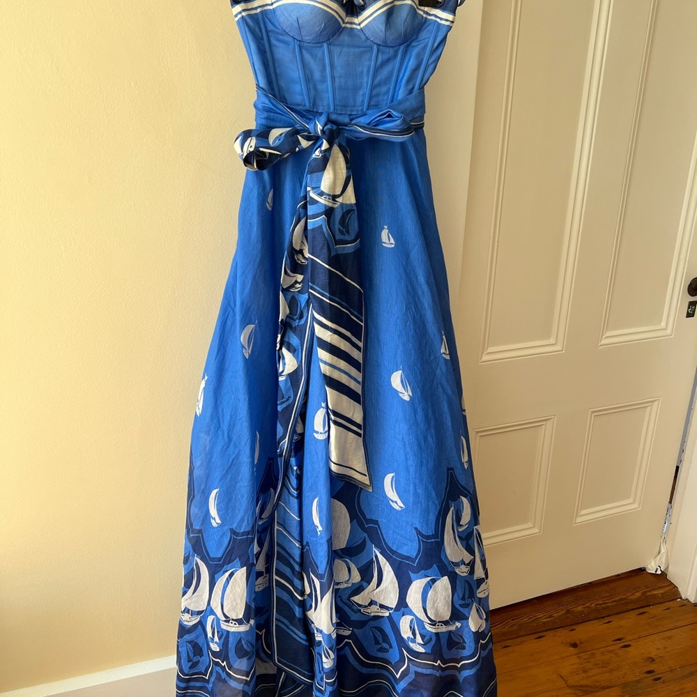 Zimmermann High Tide Eyelet Maxi Dress size 0 - Picture 3 of 15